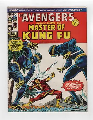 Buy 1974 Marvel Master Of Kung Fu #21 + Avengers #37 1st App Of Korain Key Rare Uk • 63.54£