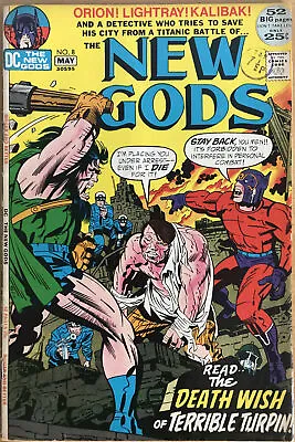 Buy New Gods #8 May 1972 Jack Kirby’s  Fourth Works Death Wish Of Terrible Turpin ! • 23.99£