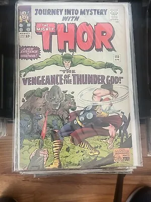 Buy Journey Into Mystery W/ Thor #115 1965 Detailed Origin Of Loki VG- • 59.47£
