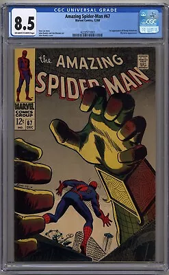 Buy Amazing Spider-man #67 Cgc 8.5 Off-white To White Pages Marvel Comics 1968 • 158.36£