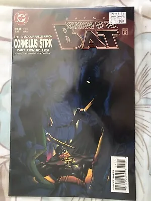 Buy Batman Shadow Of The Bat #47 DC Comics Cornelius Stirk Part 2 February 1996 FP • 1.20£