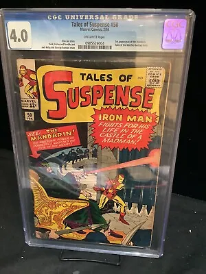 Buy Tales Of Suspense #50 (1st Mandarin, 1963) CGC 4.0 - Hot Key! • 405.16£
