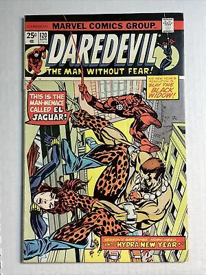 Buy Daredevil 120 F/VF 1975 Marvel Comics El Jaguar • 23.98£