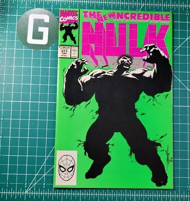 Buy Incredible Hulk #377 (1991) ICONIC Dale Keown Green Cover Marvel Comics VF • 16.06£