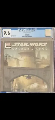 Buy Star Wars Galaxy's Edge 1 CGC 9.6 Variant Marvel 2019 • 47.29£