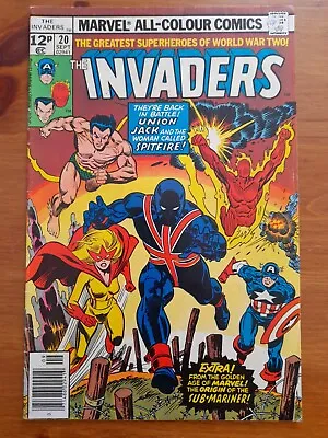 Buy Invaders #20 Sep 1977 VGC 4.0 1st Full Appearance Of Second Union Jack • 19.99£