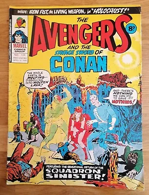 Buy COMIC - Marvel UK Bronze Age Avengers Savage Sword Of Conan #134 April 1976 VG • 5£