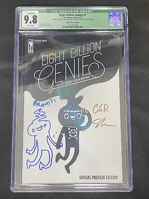 Buy Eight Billion Genies #1 CGC 9.8 Qualified 2021 Special Preview Edition #302/500 • 379.45£