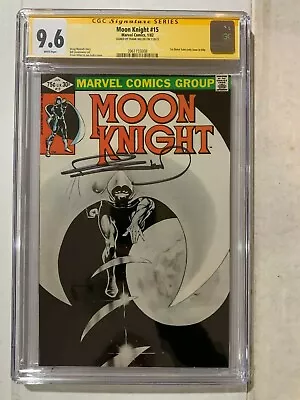 Buy Moon Knight #15 CGC 9.6, FRANK MILLER Signature 1st Xenos & Direct Sale Only MCU • 478.72£