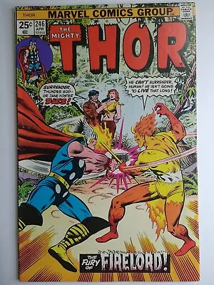 Buy Marvel Comics Thor #246 John Buscema, Len Wein; Thor Vs. Firelord VF- 7.5 • 11.30£