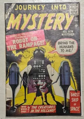 Buy Journey Into Mystery #51  (1959 Atlas Comics) Russ Heath Robot Cover High Grade • 867.57£
