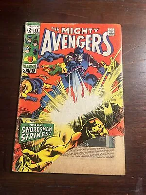 Buy Avengers #65 1969 Marvel Last 12 Cent Origin Of Hawkeye Swordsman • 9.59£