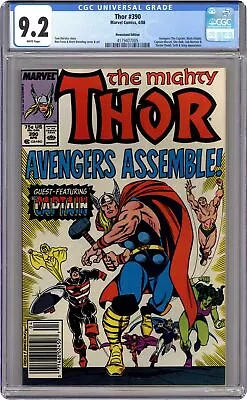 Buy Thor #390 CGC 9.2 Newsstand 1988 4179407005 1st Time Steve Rogers Lifts Mjolnir • 66.36£