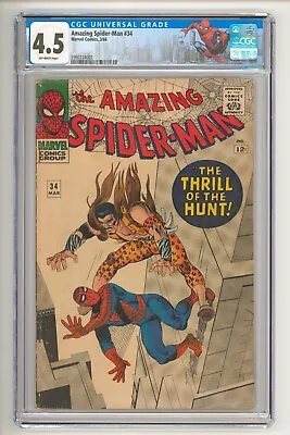 Buy Amazing Spider-Man #34 Steve Ditko Cover CGC 4.5 • 197.09£