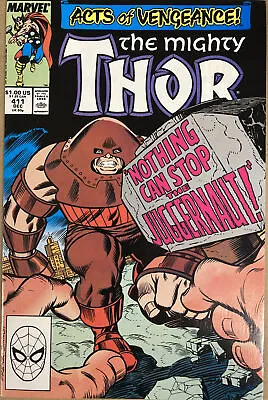 Buy The Mighty Thor 411 December 1989 VF+ 1st New Warriors Big Key 🔑 Night Thrasher • 29.99£