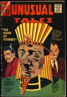 Buy UNUSUAL TALES #43 1964 Charlton EGYPTIAN MASK Of ROMNEY Cover FANTASY SCI-FI • 7.90£