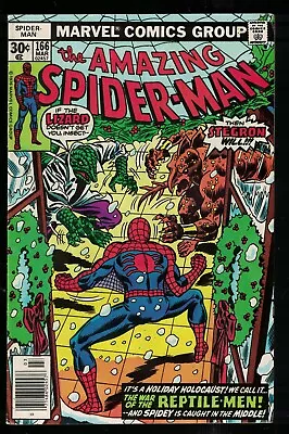 Buy Marvel Comics Amazing Spiderman  166  FN+ 6.5. Lizard   Bronze Age 1977  • 17.99£