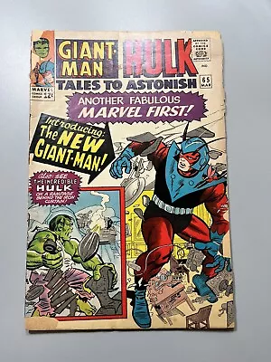 Buy Tales To Astonish #65 (1965)🔑DEBUT NEW GIANT-MAN COSTUME **Low-Grade See Pics** • 15.21£
