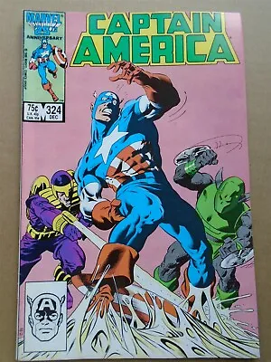 Buy CAPTAIN AMERICA #324 Marvel Comics 1986 VF- • 3.95£