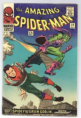 Buy Amazing Spider-Man 39 (VG-) Begin ROMITA Art! GREEN GOBLIN ID Reveal! 1966 Y513 • 161.90£