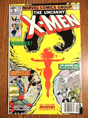 Buy Uncanny X-men #125 Newsstand Claremont Byrne Key Fine+ Phoenix 1st Print Marvel • 65.64£