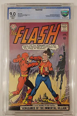 Buy 1963 Flash #137  CGC 9.0 Key 1st Silver Age App Johnny Thunder Vandal Savage • 751.08£