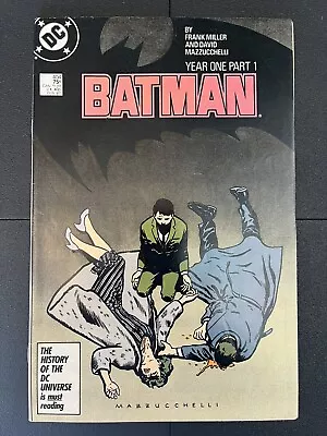 Buy Batman #404 Year One Pt. 1 ~ DC Comics ~ Frank Miller ~ 1987 FN+ • 12.06£