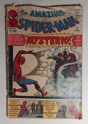 Buy Spiderman #13 Marvel Comics June 1964 First App Mysterio Fa/g 1.5 • 479.87£