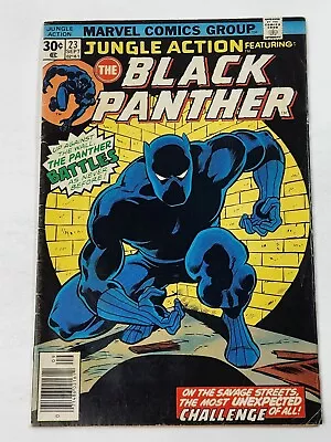 Buy Jungle Action 23 NEWSSTAND Iconic John Byrne Black Panther Cover Bronze Age 1976 • 17.60£