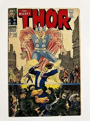 Buy Mighty Thor #138 1967 Silver Age Marvel Comics A Stan Lee & Jack Kirby Classic! • 8.79£