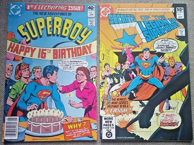 Buy Superboy No.1 &  Legion Of Super-heroes No.1 From 1980/81 Two Dc 1st Issues ! • 1.99£