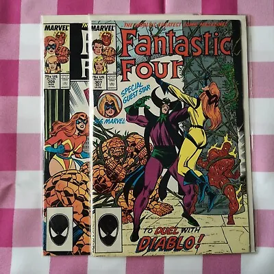 Buy Marvel Comics Fantastic Four 1990 #307 - 308 • 6£