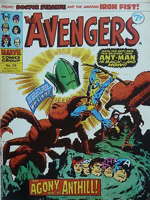 Buy The Avengers #59 - Marvel Comics / British - 1974 • 2.95£