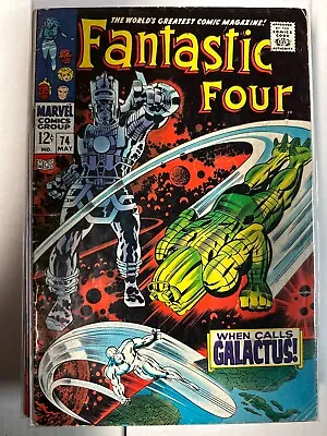 Buy Fantastic Four # 74-Classic Kirby - Silver Surfer - Low To Mid Grade Silver Age • 39.51£