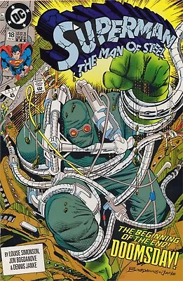 Buy SUPERMAN: THE MAN OF STEEL #18 | 3rd Print | 1st Full Doomsday | 1992 | • 10.27£
