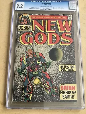 Buy New Gods #1 CGC 9.2 (1971) Jack Kirby Story 1st Appearance Of Orion DC Comics • 203.88£