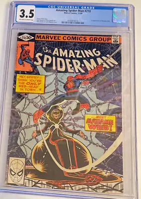 Buy Amazing Spider-Man #210 CGC 3.5 Marvel Comics Nov 1980 1st Appearance Madame Web • 164.95£