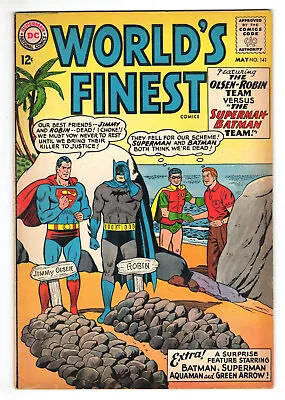 Buy World's Finest #141 Very Good 4.0 Superman Batman Robin Lois Lane 1964 • 12.64£