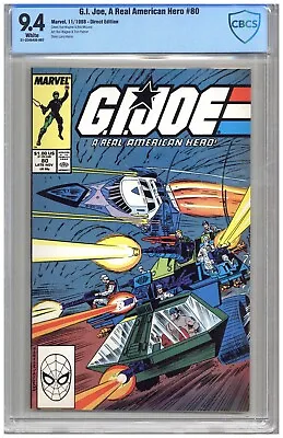 Buy G.I. Joe, A Real American Hero # 80   CBCS   9.4   NM   White Pgs   11/88  Dire  • 71.93£