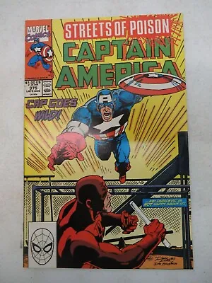 Buy Captain America #375 August 1990 Nm Near Mint 9.6 Daredevil Drug Use Issue • 4.76£