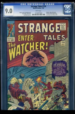 Buy STRANGE TALES #134 CGC 9.0 4th Appearance Of Kang; First Mention Of Eternity • 799.51£