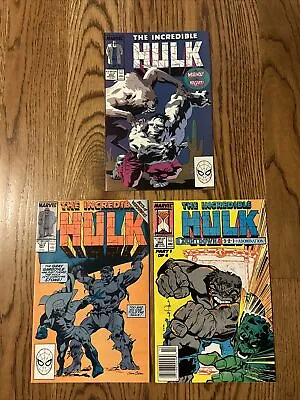 Buy The Incredible Hulk #362 363 364 (Marvel 1988-89) Grey Hulk! Copper Age Lot VF+ • 7.90£