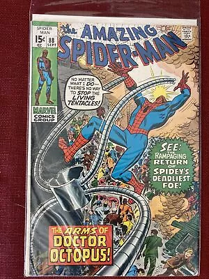 Buy Marvel Comics The Amazing Spider-man #88 The Arms Of Doctor Octopus 1970 • 19.76£