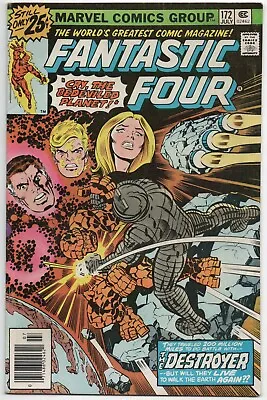 Buy Fantastic Four 172 Marvel 1976 FN VF Jack Kirby Destroyer Adam Warlock Hulk • 4.83£