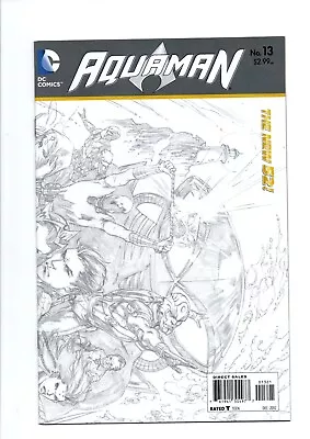 Buy AQUAMAN #13,  Wraparound Sketch Variant, Vol.7,  New 52,  DC Comics,  2012 • 9.69£