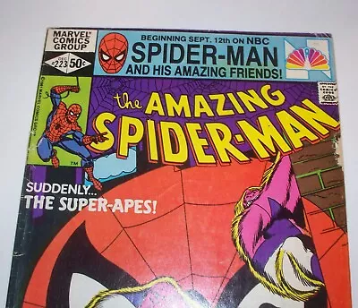 Buy Rare Double Cover The Amazing Spider-Man #223 From Dec. 1981 In VG- (3.5) Con. • 64.04£
