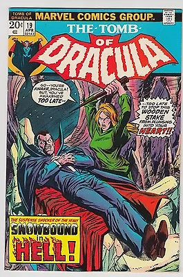 Buy Tomb Of Dracula #19 Very Fine+ Condition Blade Discovers Immunity To Vamp Bites! • 99.94£