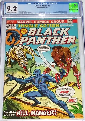 Buy Jungle Action #6 CGC 9.2 Black Panther. 1st Appearance Of Killmonger & Preyy • 427.32£