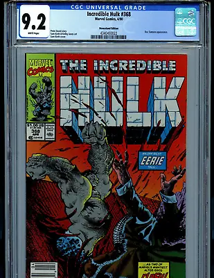 Buy Incredible Hulk # 368 CGC 9.2 NM- 1990 Marvel Newstand Amricons K76 • 201.06£