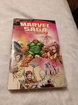 Buy Essential Marvel Saga Comic Volume 1 (Issues #1-12) Paperback Book • 6.99£